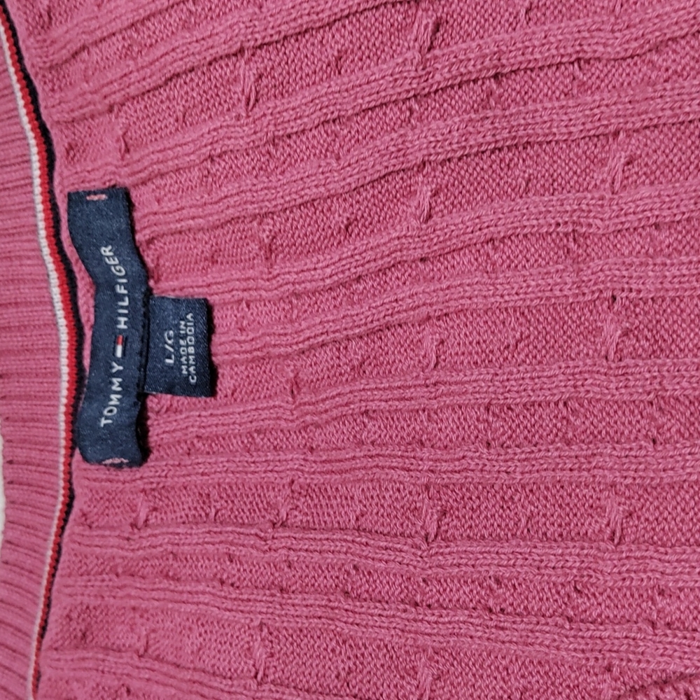 Pink Tommy Hilfiger women's sweater Large - Picture 2 of 5
